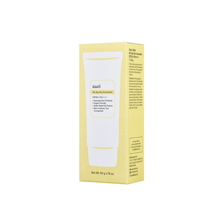 Klairs All-Day Airy Sunscreen SPF50+ PA++++