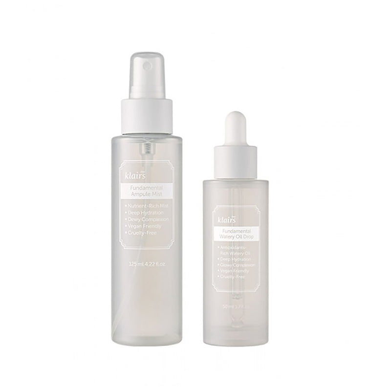 Klairs Fundamental Duo: Ampoule Mist and Oil Drop (Worth £56)